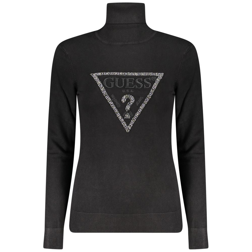 Guess Jeans Black Viscose Women Sweater $213.00 Guess Jeans Luzworld