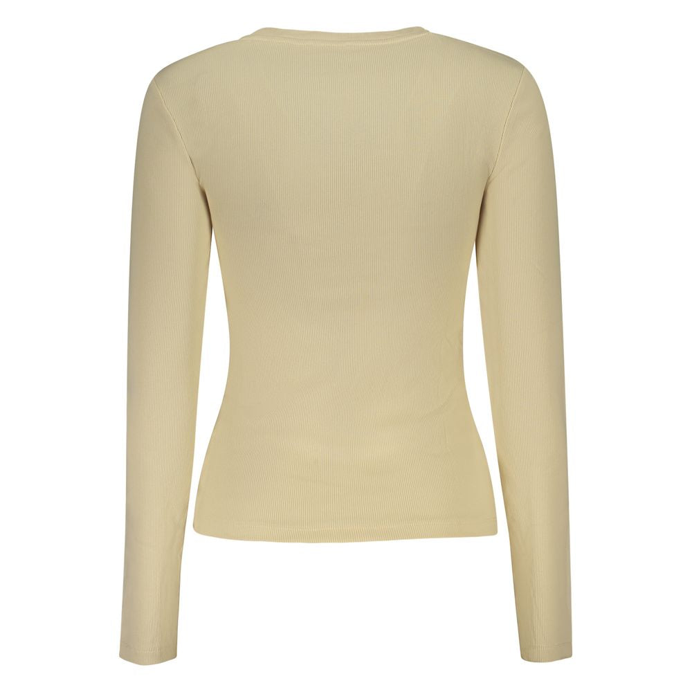 Guess Jeans Beige Cotton Women T-Shirt $142.00 Guess Jeans Luzworld