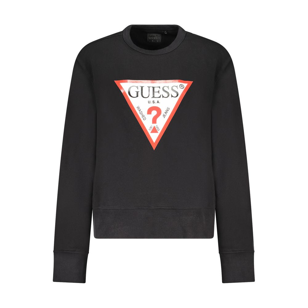 Guess Jeans Black Cotton Women Sweater $197.00 Guess Jeans Luzworld