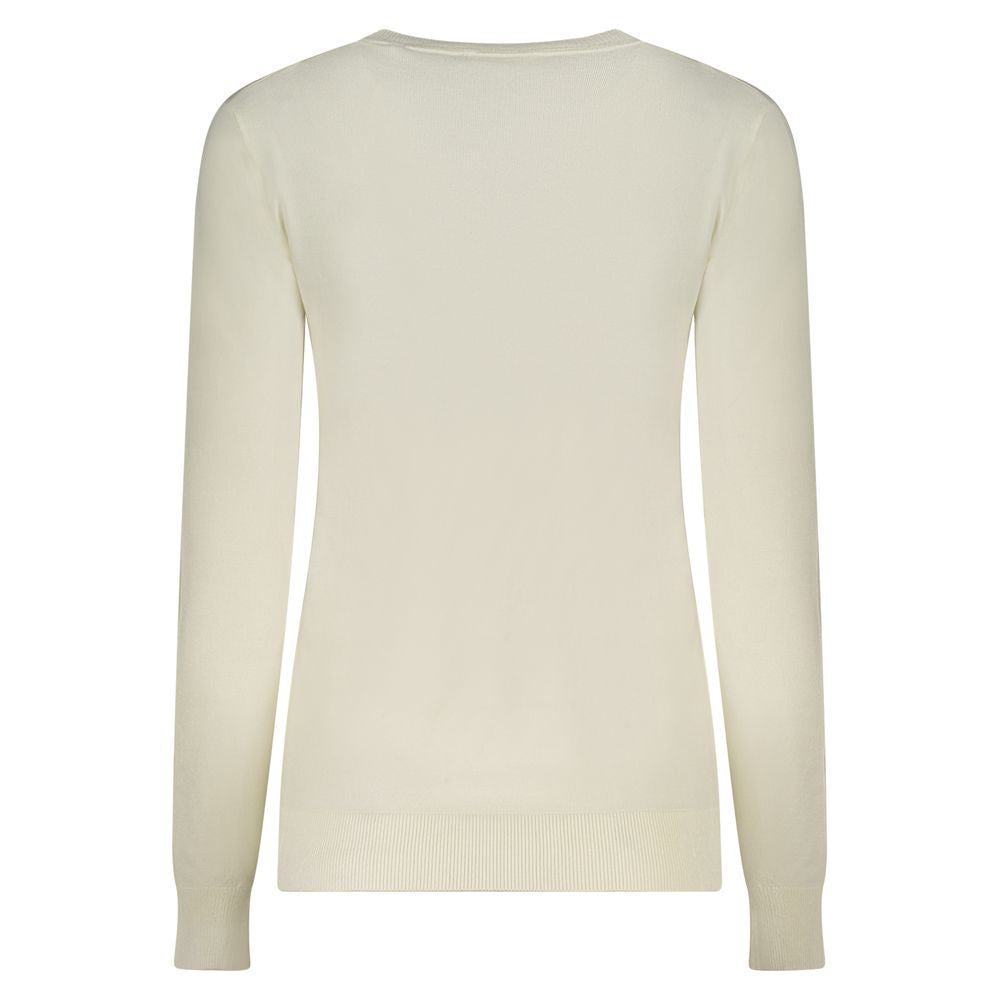 Guess Jeans White Viscose Women Sweater $213.00 Guess Jeans Luzworld