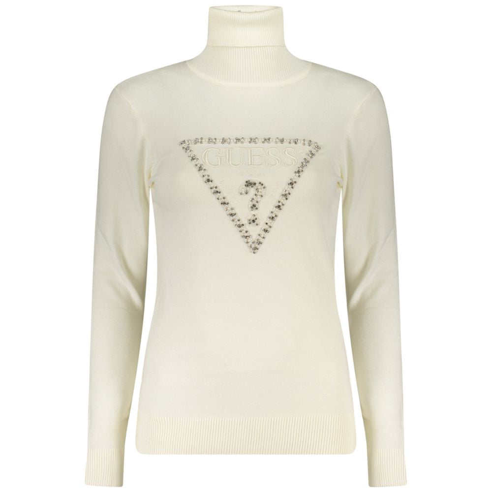 Guess Jeans White Viscose Women Sweater $213.00 Guess Jeans Luzworld