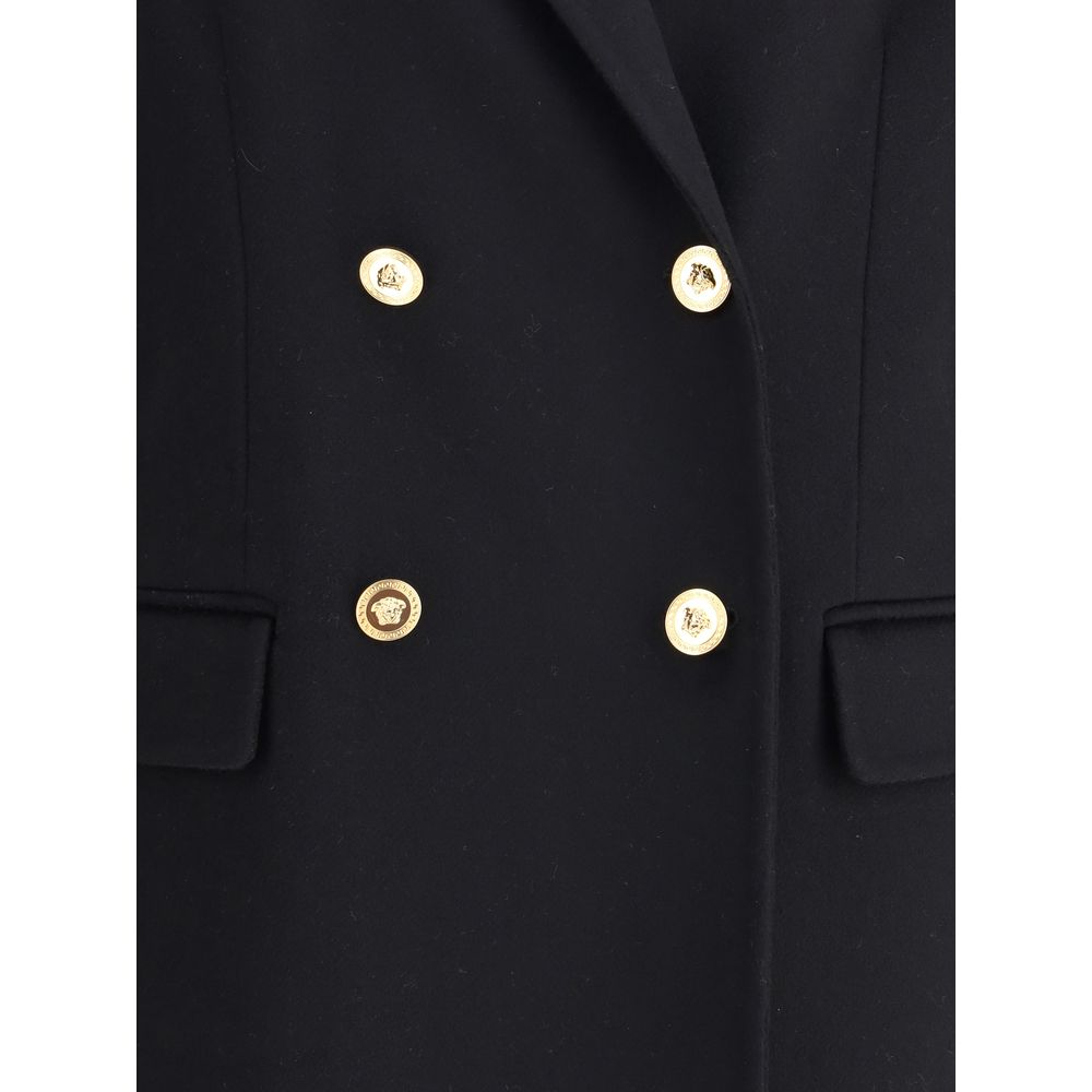 Versace Wool and cachemire Double-breasted Coat $5074.00 Versace Luzworld