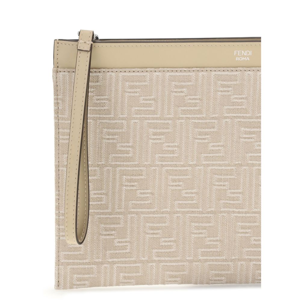 Fendi denim Pouch $1074.00 Fendi Luzworld