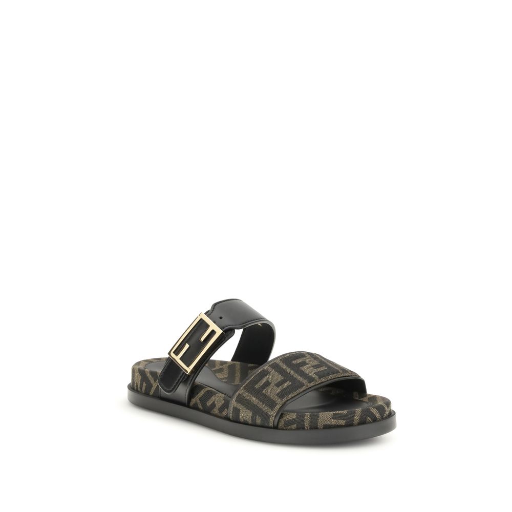 Fendi FF fabric sandal $1593.00 Fendi Luzworld