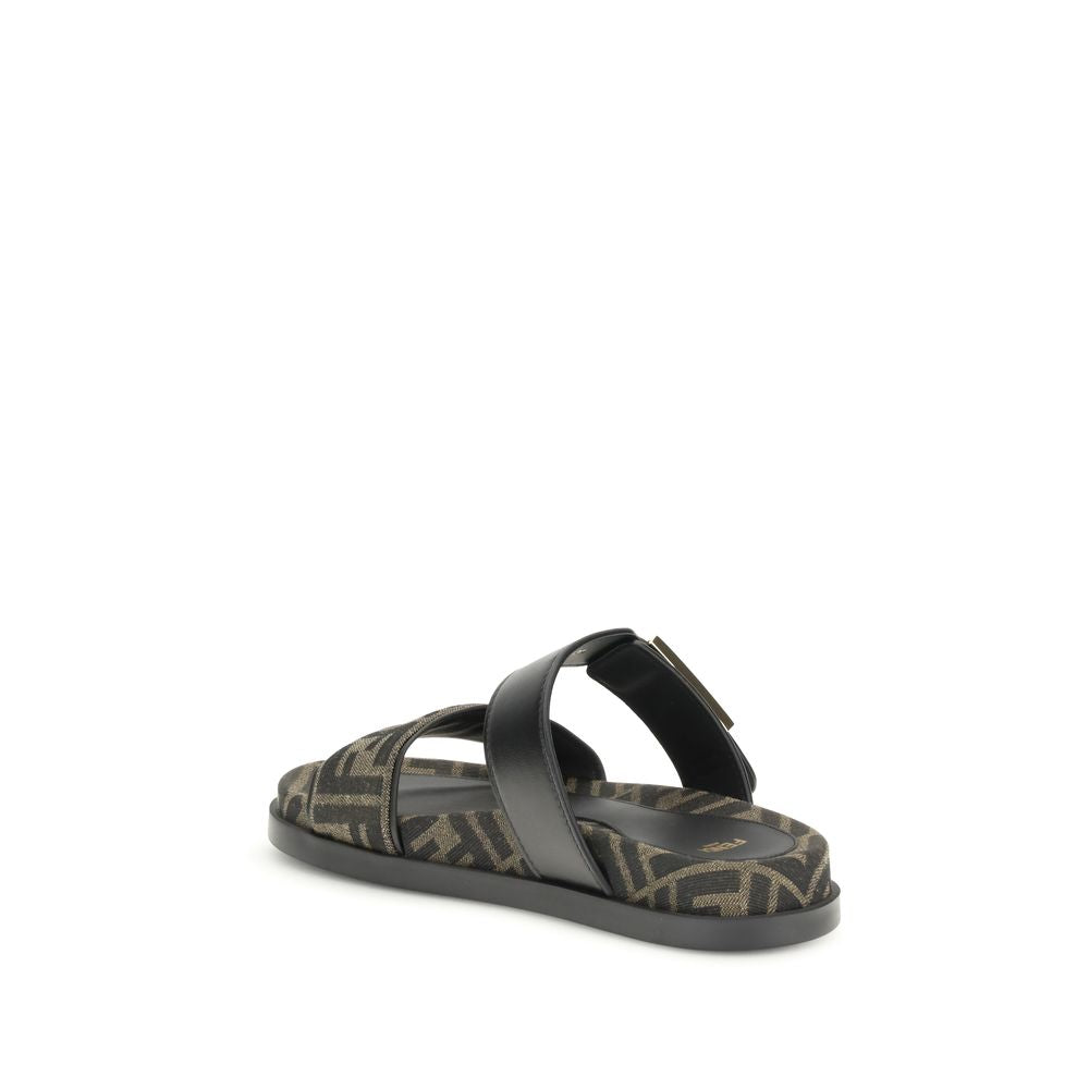 Fendi FF fabric sandal $1593.00 Fendi Luzworld