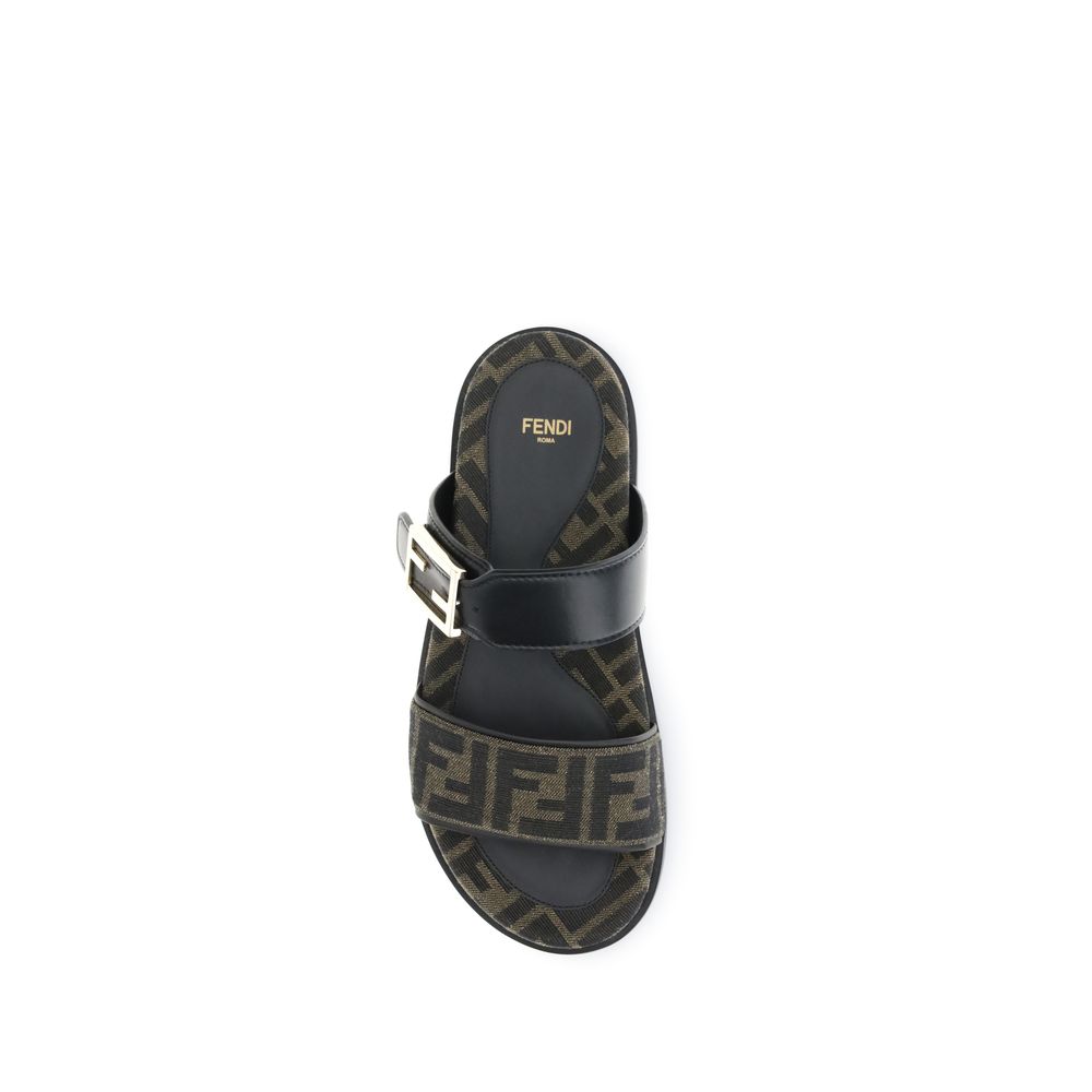 Fendi FF fabric sandal $1593.00 Fendi Luzworld