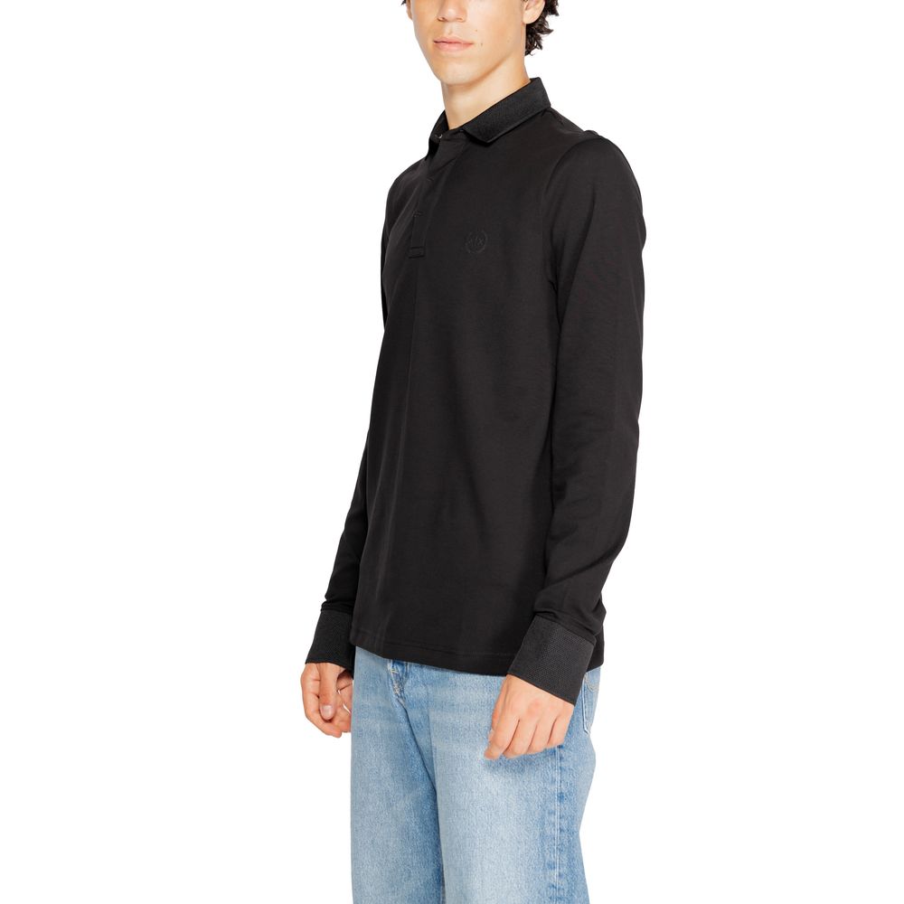 Armani Exchange Black Cotton Long Sleeve $171.00 Armani Exchange Luzworld