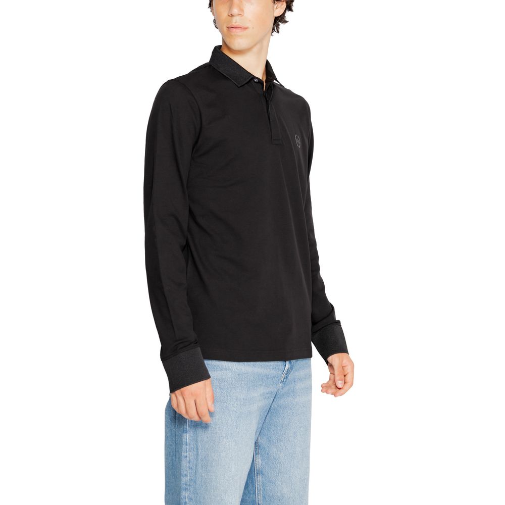 Armani Exchange Black Cotton Long Sleeve $171.00 Armani Exchange Luzworld