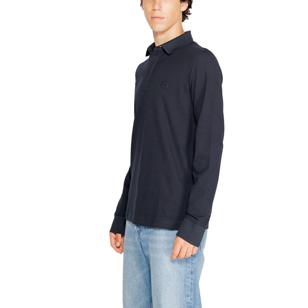 Armani Exchange Blue Cotton Long Sleeve $171.00 Armani Exchange Luzworld