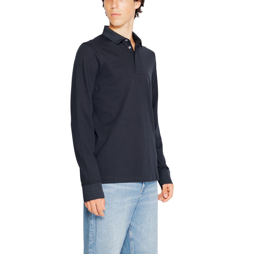 Armani Exchange Blue Cotton Long Sleeve $171.00 Armani Exchange Luzworld
