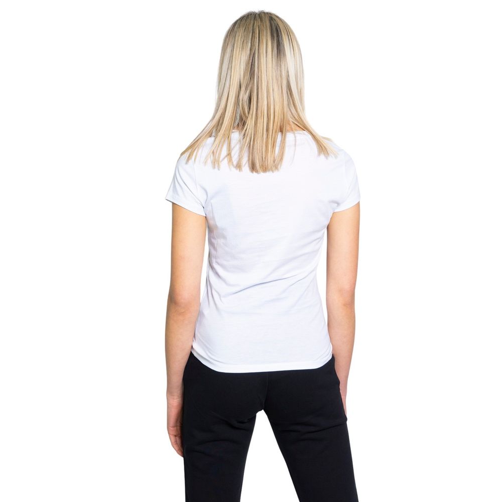 Armani Exchange White Cotton T-Shirt $151.00 Armani Exchange Luzworld