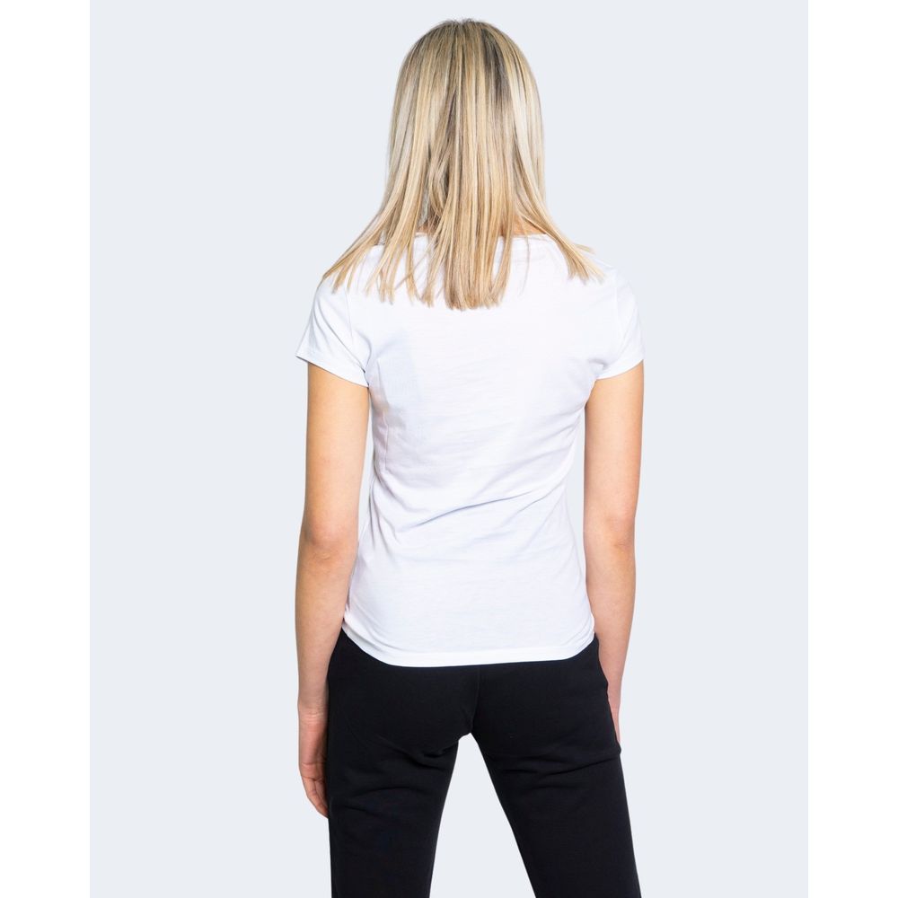 Armani Exchange White Cotton T-Shirt $151.00 Armani Exchange Luzworld