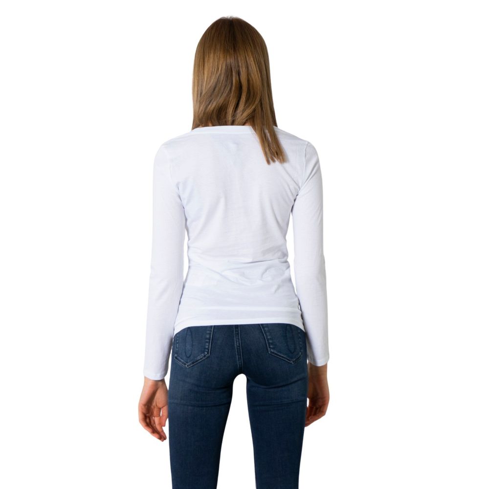 Armani Exchange White Cotton Long Sleeve $164.00 Armani Exchange Luzworld
