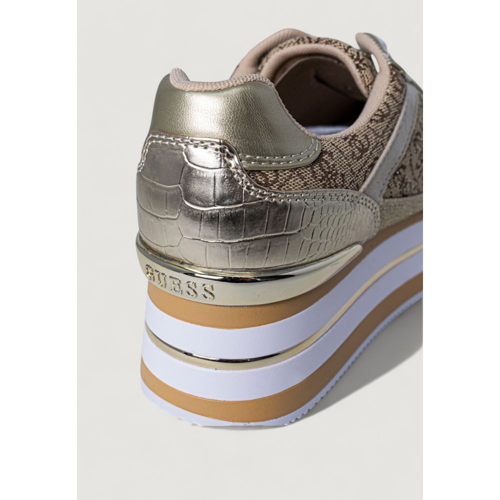 Guess Beige Polyester Sneaker $266.00 Guess Luzworld