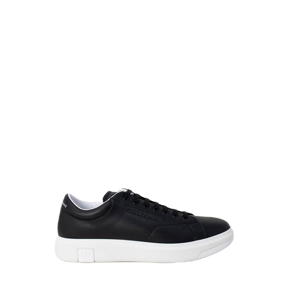 Armani Exchange Black Leather Sneaker $354.00 Armani Exchange Luzworld