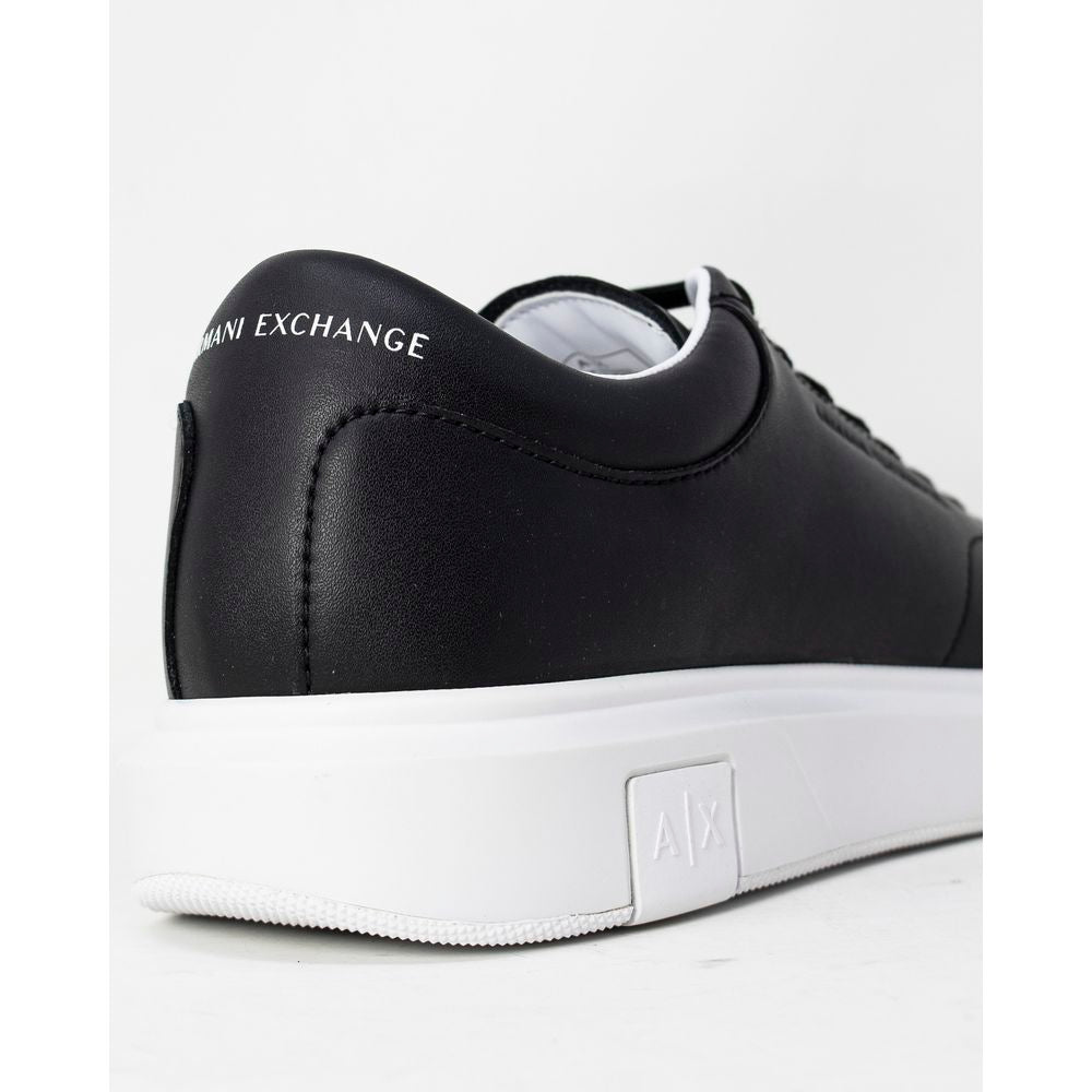 Armani Exchange Black Leather Sneaker $354.00 Armani Exchange Luzworld