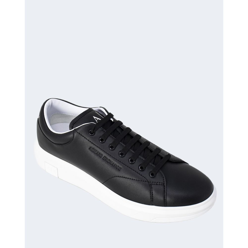 Armani Exchange Black Leather Sneaker $354.00 Armani Exchange Luzworld