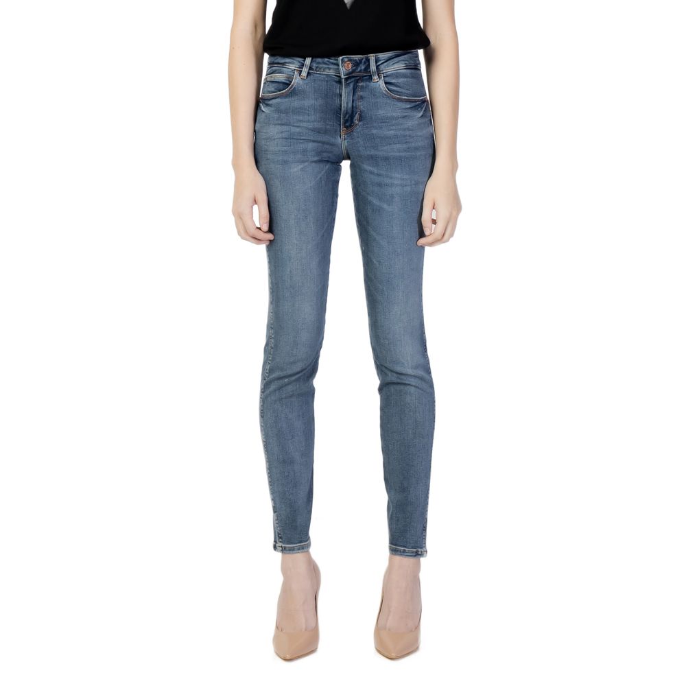 Guess Blue Cotton Skinny Jean $233.00 Guess Luzworld