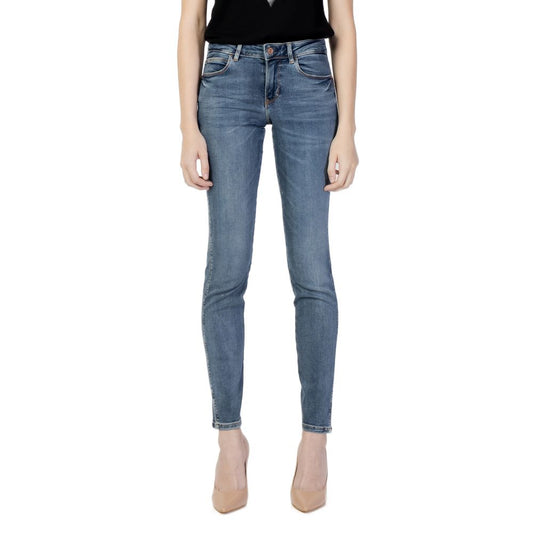 Guess Blue Cotton Skinny Jean $233.00 Guess Luzworld
