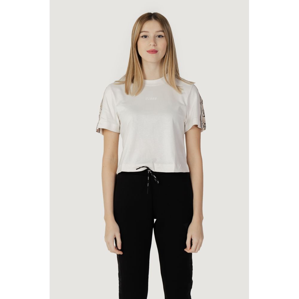 Guess Active Cream Cotton T-Shirt $140.00 Guess Active Luzworld