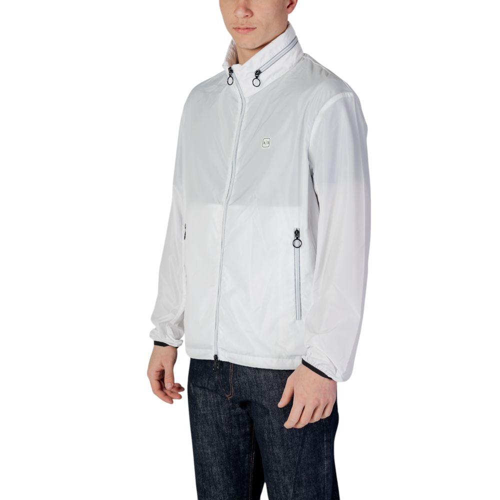Armani Exchange White Polyester Jackets & Coat $305.00 Armani Exchange Luzworld
