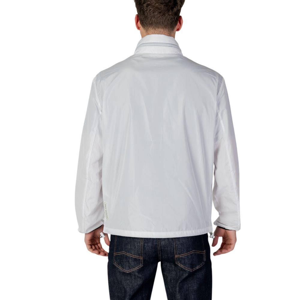 Armani Exchange White Polyester Jackets & Coat $305.00 Armani Exchange Luzworld