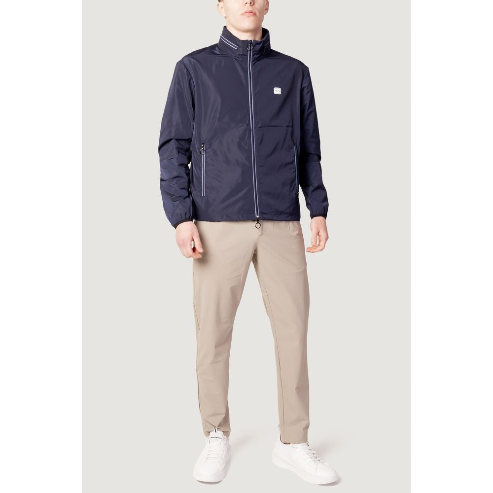 Armani Exchange Blue Polyester Jackets & Coat $315.00 Armani Exchange Luzworld