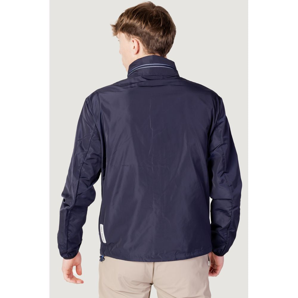 Armani Exchange Blue Polyester Jackets & Coat $315.00 Armani Exchange Luzworld