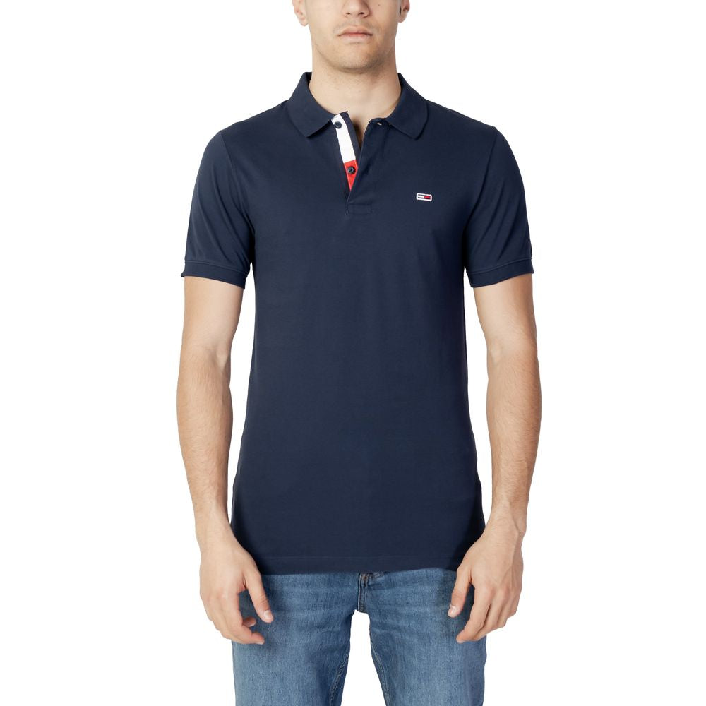 Tommy Hilfiger Jeans Blue Cotton Polo Shirt $181.00 Tommy Hilfiger Jeans Luzworld