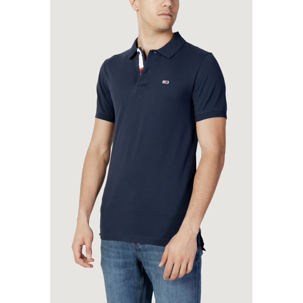 Tommy Hilfiger Jeans Blue Cotton Polo Shirt $181.00 Tommy Hilfiger Jeans Luzworld