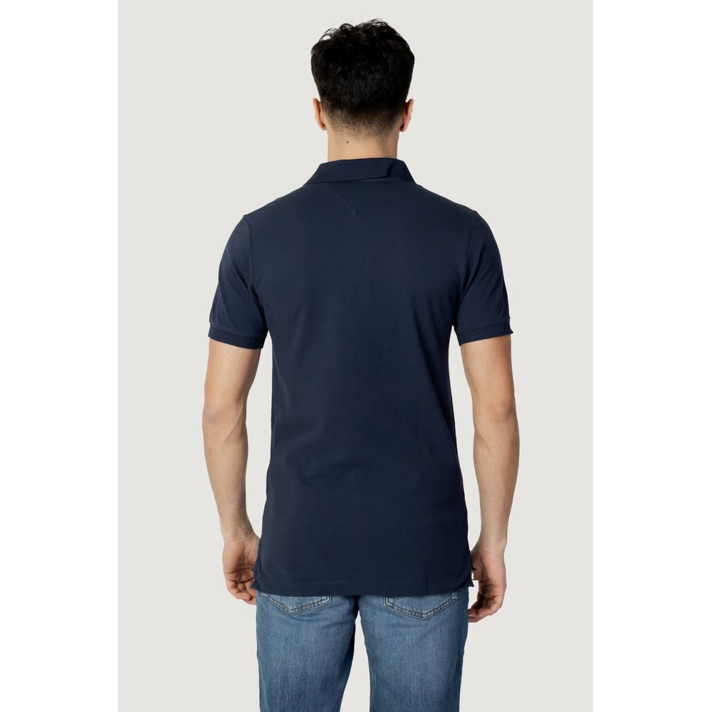 Tommy Hilfiger Jeans Blue Cotton Polo Shirt $181.00 Tommy Hilfiger Jeans Luzworld