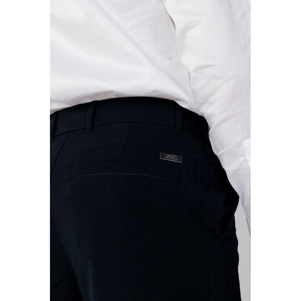 Armani Exchange Blue Cotton Pant $280.00 Armani Exchange Luzworld
