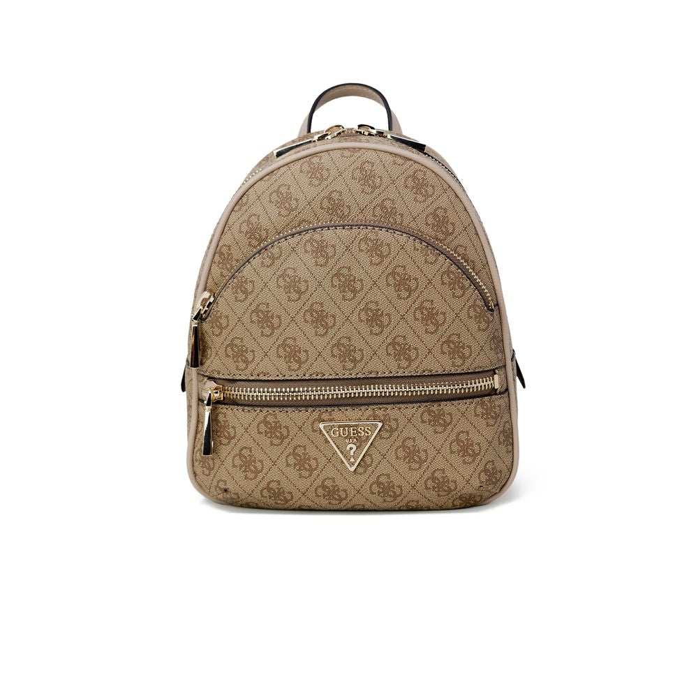 Guess Beige Polyethylene Backpack $308.00 Guess Luzworld