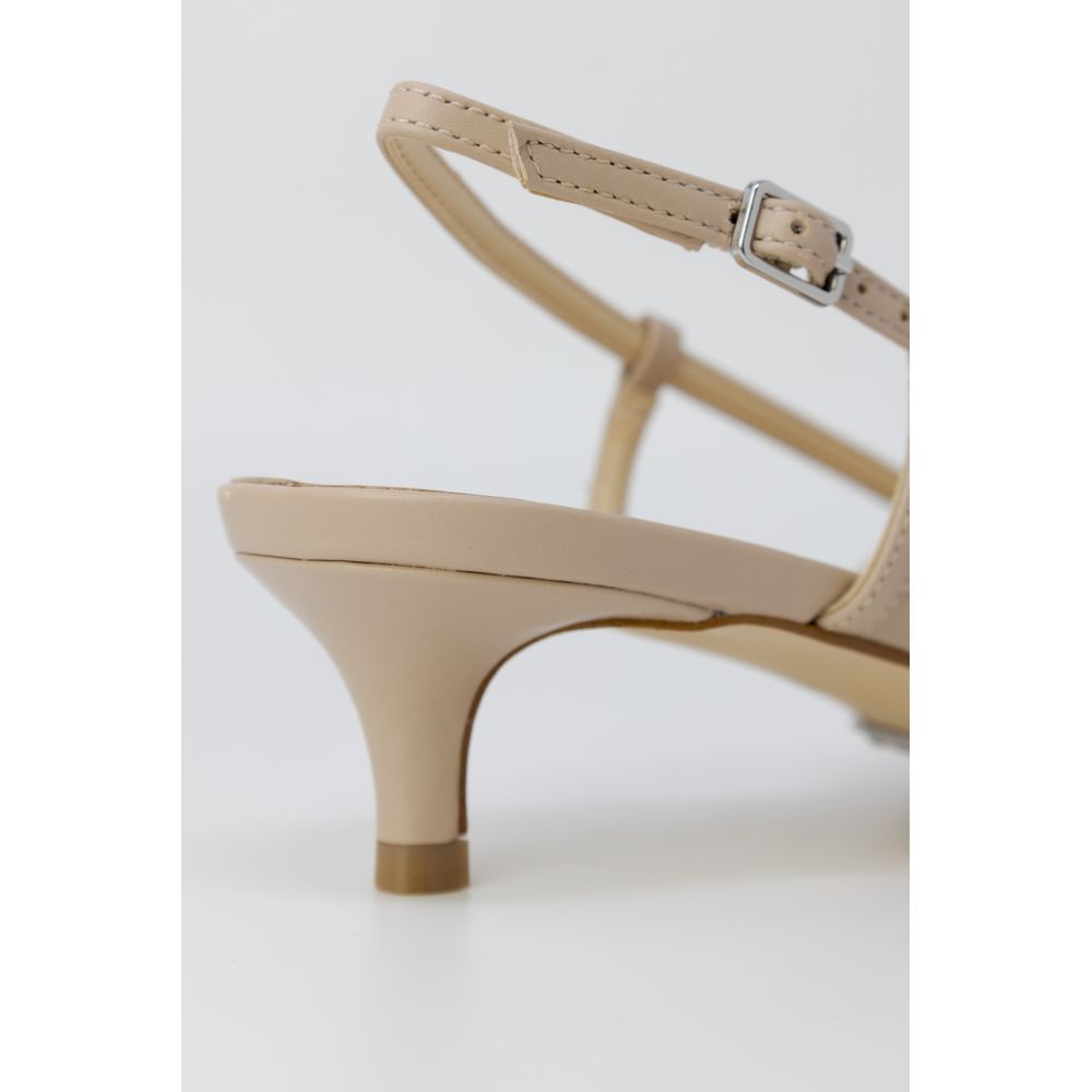 Guess Beige Polyester High Heel $280.00 Guess Luzworld