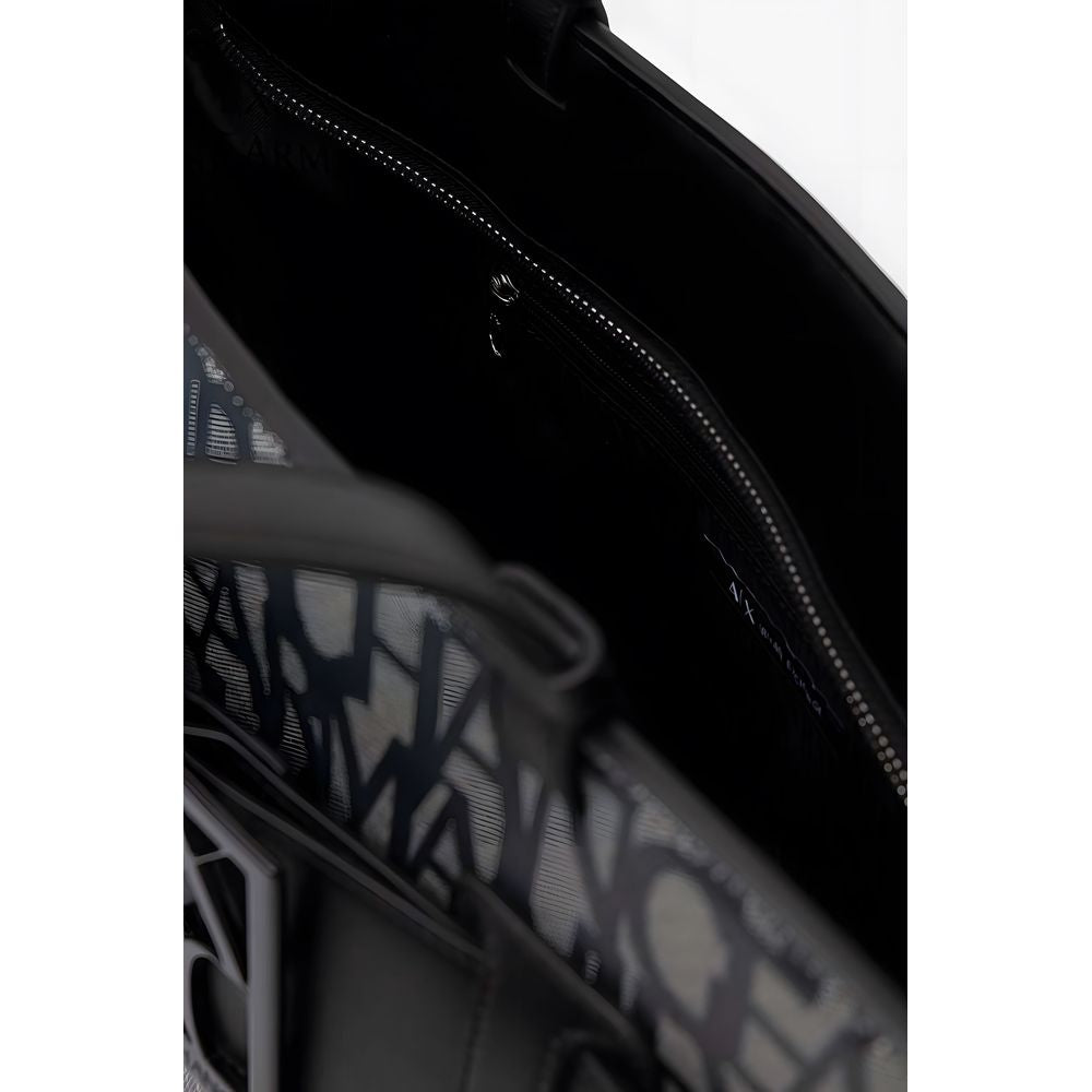 Armani Exchange Black Polyethylene Handbag $369.00 Armani Exchange Luzworld