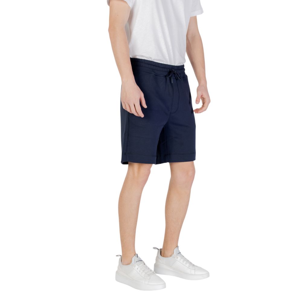 Hugo Boss Blue Cotton Bermuda $202.00 Hugo Boss Luzworld