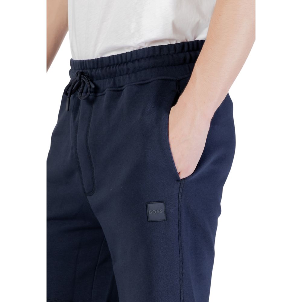 Hugo Boss Blue Cotton Bermuda $202.00 Hugo Boss Luzworld