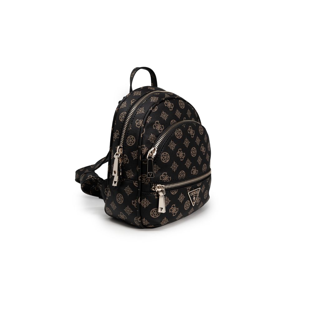 Guess Brown Polyethylene Backpack $308.00 Guess Luzworld