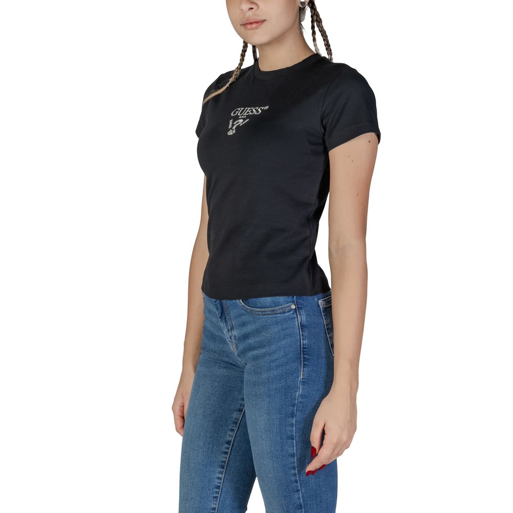 Guess Active Black Cotton T-Shirt $133.00 Guess Active Luzworld
