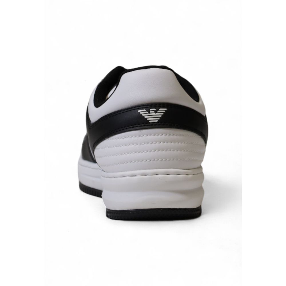 EA7 Emporio Armani Black And White Polyester Sneaker $289.00 EA7 Emporio Armani Luzworld