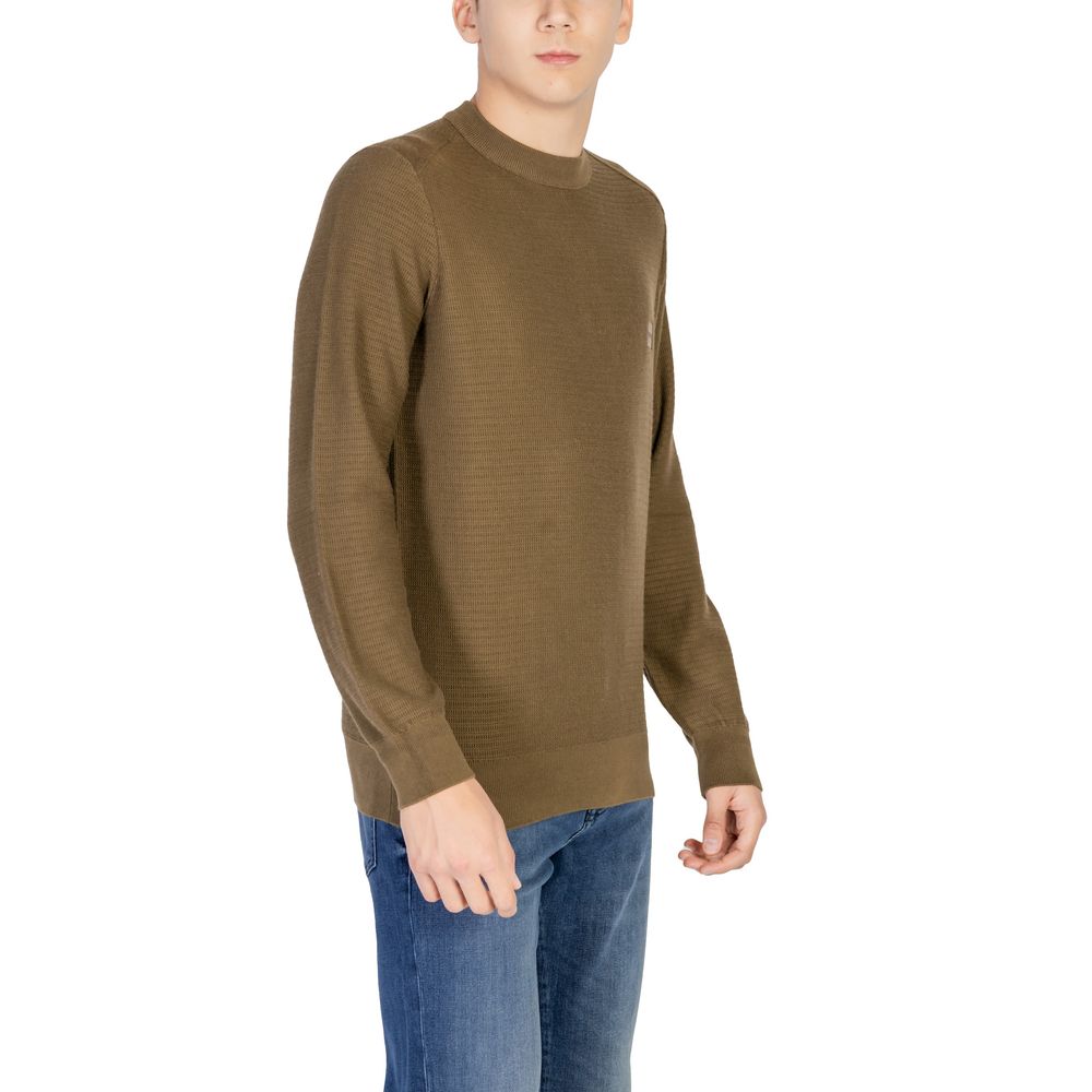 Hugo Boss Green Cotton Sweater $246.00 Hugo Boss Luzworld