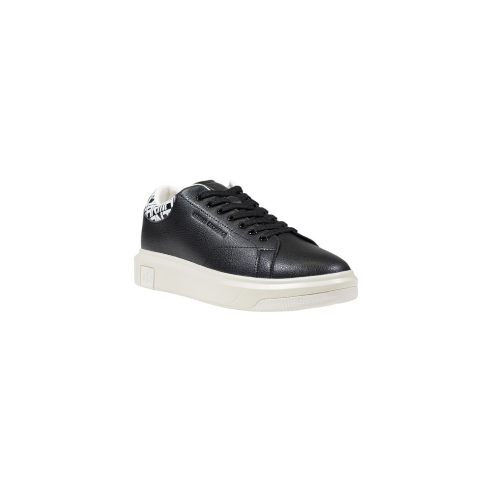 Armani Exchange Black And White Leather Sneaker $543.00 Armani Exchange Luzworld