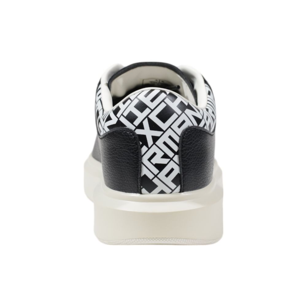 Armani Exchange Black And White Leather Sneaker $543.00 Armani Exchange Luzworld