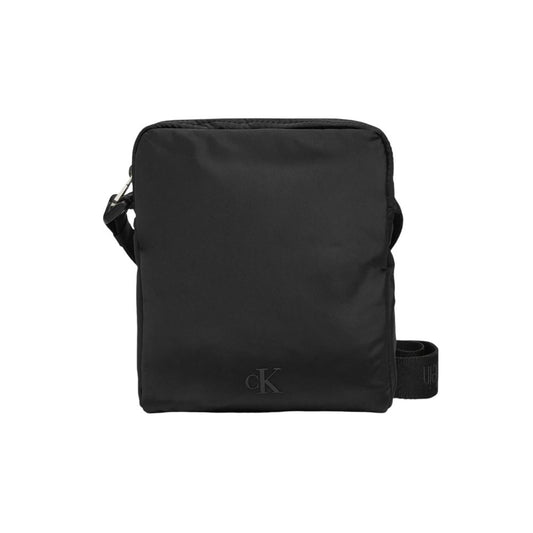 Calvin Klein Black Recycled Polyester Messenger Bag $164.00 Calvin Klein Luzworld