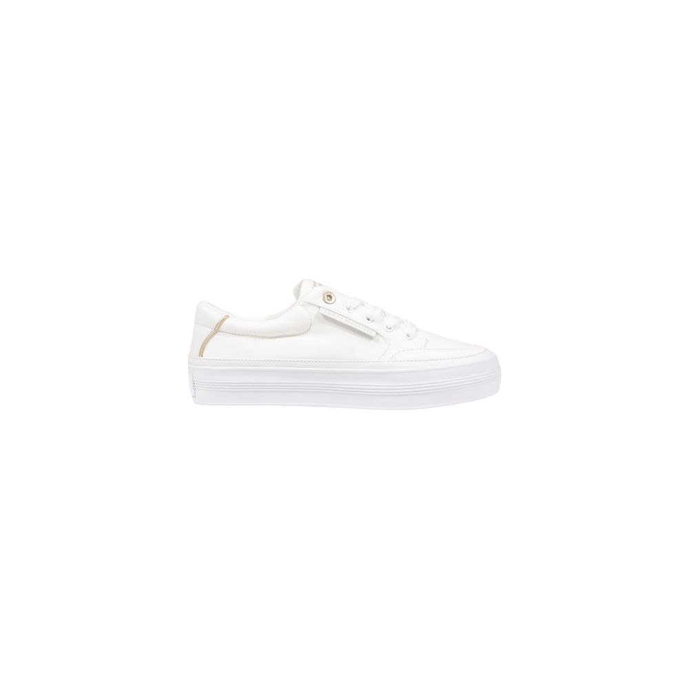 Tommy Hilfiger Cream Recycled Cotton Sneaker $207.00 Tommy Hilfiger Luzworld