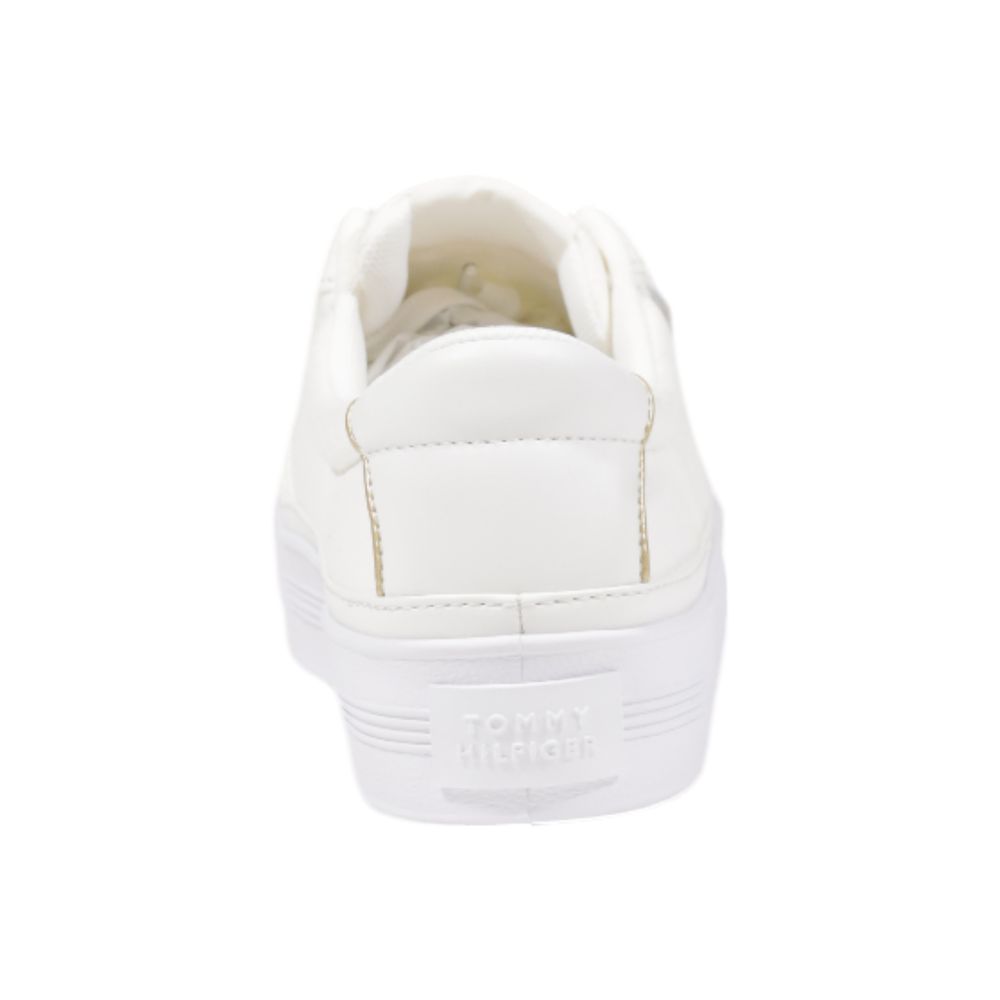 Tommy Hilfiger Cream Recycled Cotton Sneaker $207.00 Tommy Hilfiger Luzworld