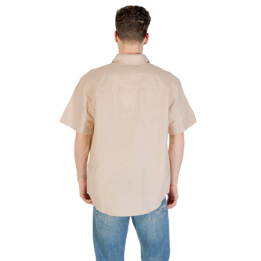 Calvin Klein Jeans Beige Linen Shortsleeve $206.00 Calvin Klein Jeans Luzworld