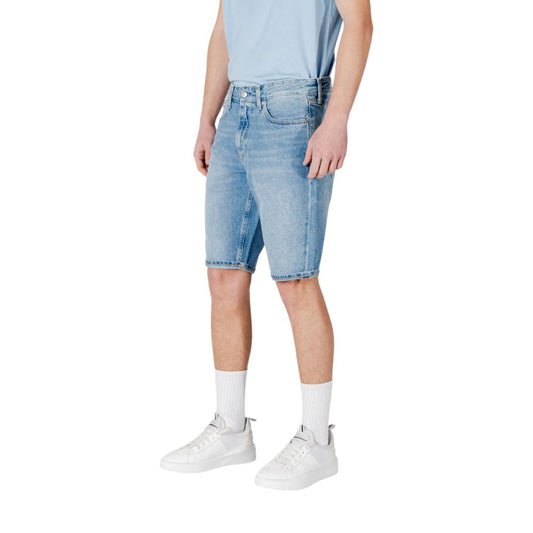 Calvin Klein Jeans Blue Cotton Bermuda $176.00 Calvin Klein Jeans Luzworld