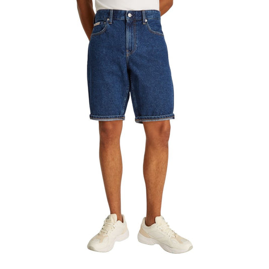 Calvin Klein Jeans Blue Cotton Bermuda $176.00 Calvin Klein Jeans Luzworld