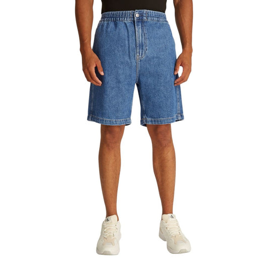 Calvin Klein Jeans Blue Cotton Bermuda $206.00 Calvin Klein Jeans Luzworld
